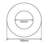 MOD50 dress ring 100mm Diameter outer Stainless Steel 316 Polished